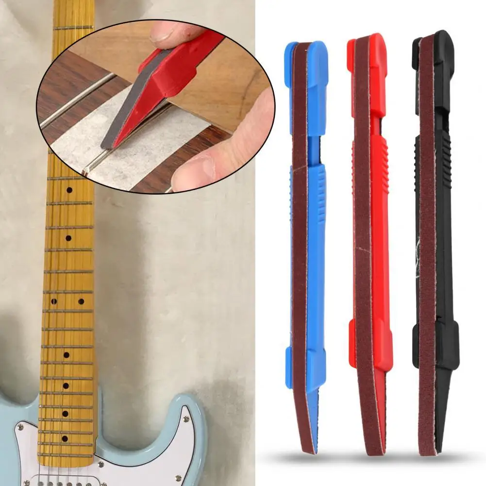 

Long Easily Operate Reusable Guitar Polish Pen Fret Dressing File Tool for Instrument Guitar Fret Pen Fret Polishing Pen