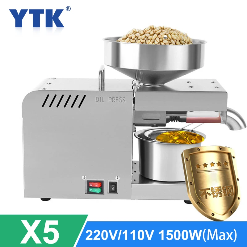 Отжиматель оливкового масла Flaxseed автоматическая отжимная машина из нержавеющей