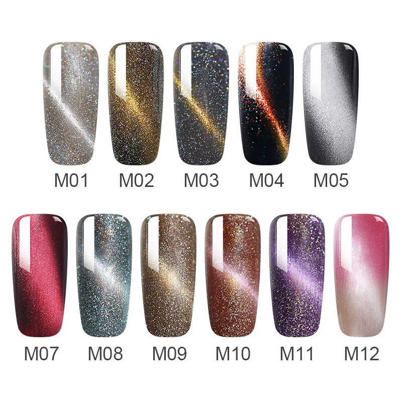 MAD DOLL 8ml Cat Eye Nail Gel Polish Blinking Magnetic Effect UV Varnish Soak Off varnish Art | Красота и здоровье