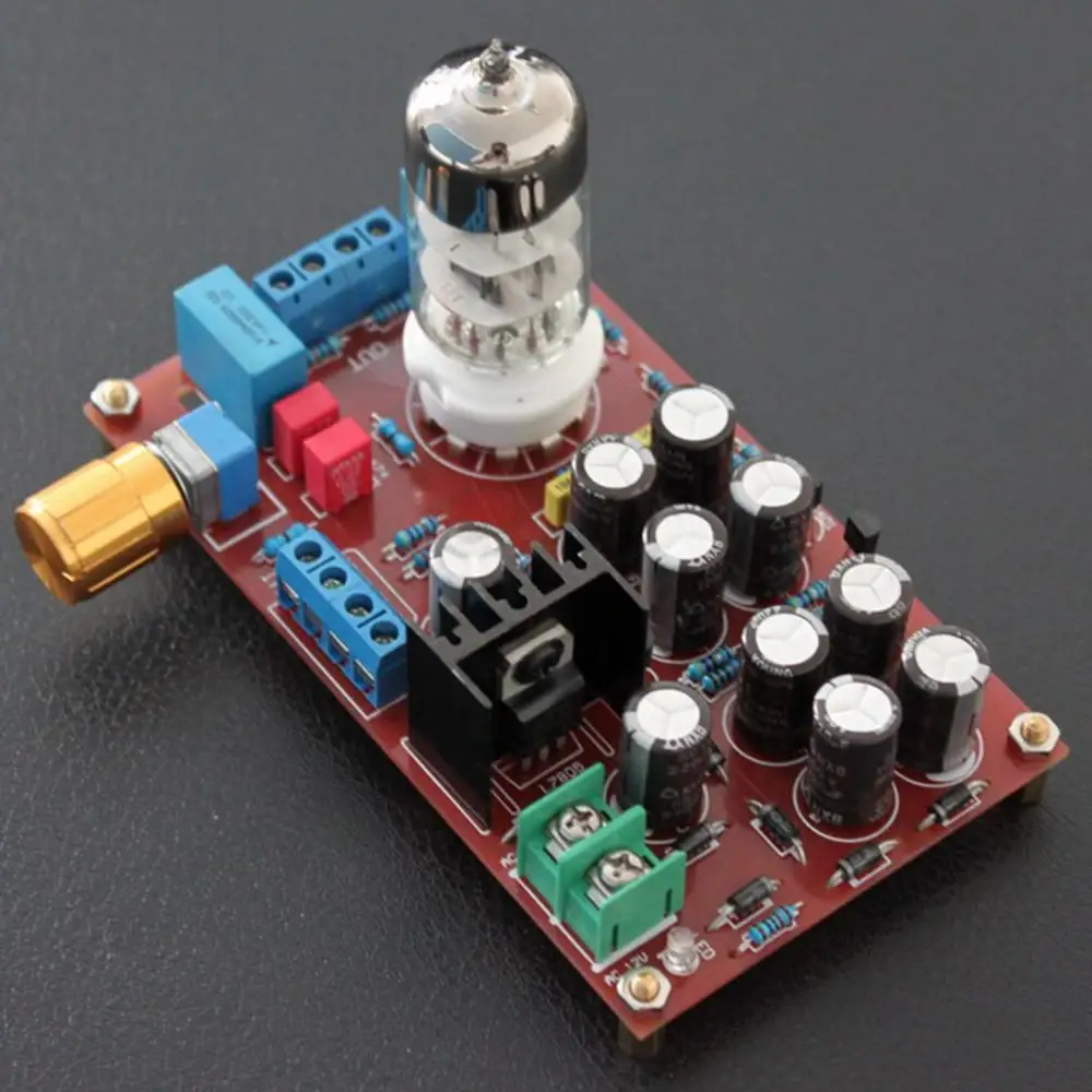 

AC 12V 10W 6N3 Tube Buffer Audio Preamplifier Pre-AMP Finished Board YJ0062