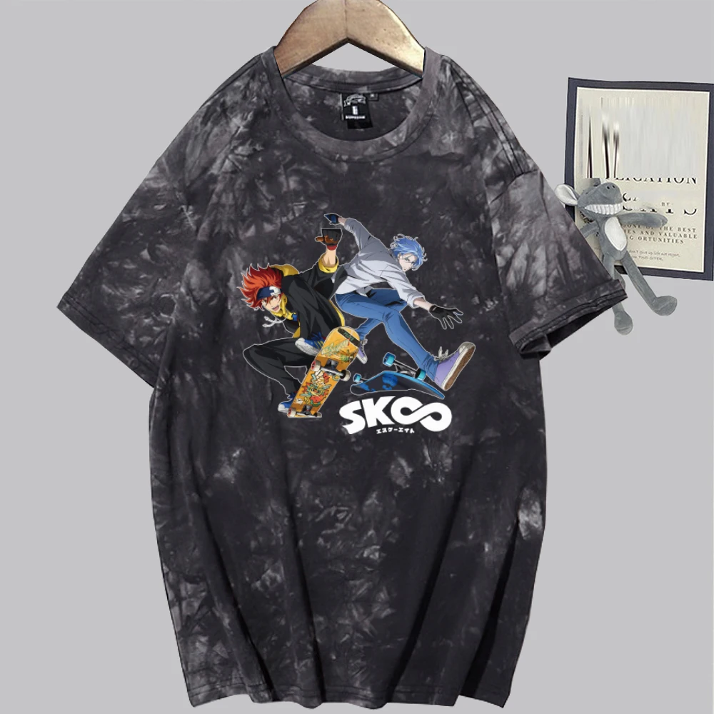 

Unisex Anime Miya and Langa Anime Fashion Short Sleeve Round Neck Tie Dye T-shirt