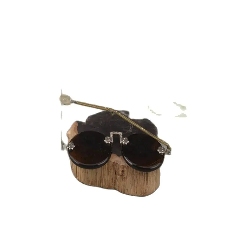 Антикварные солнцезащитные очки хрустальные чайные Warlord от Китайской Республики