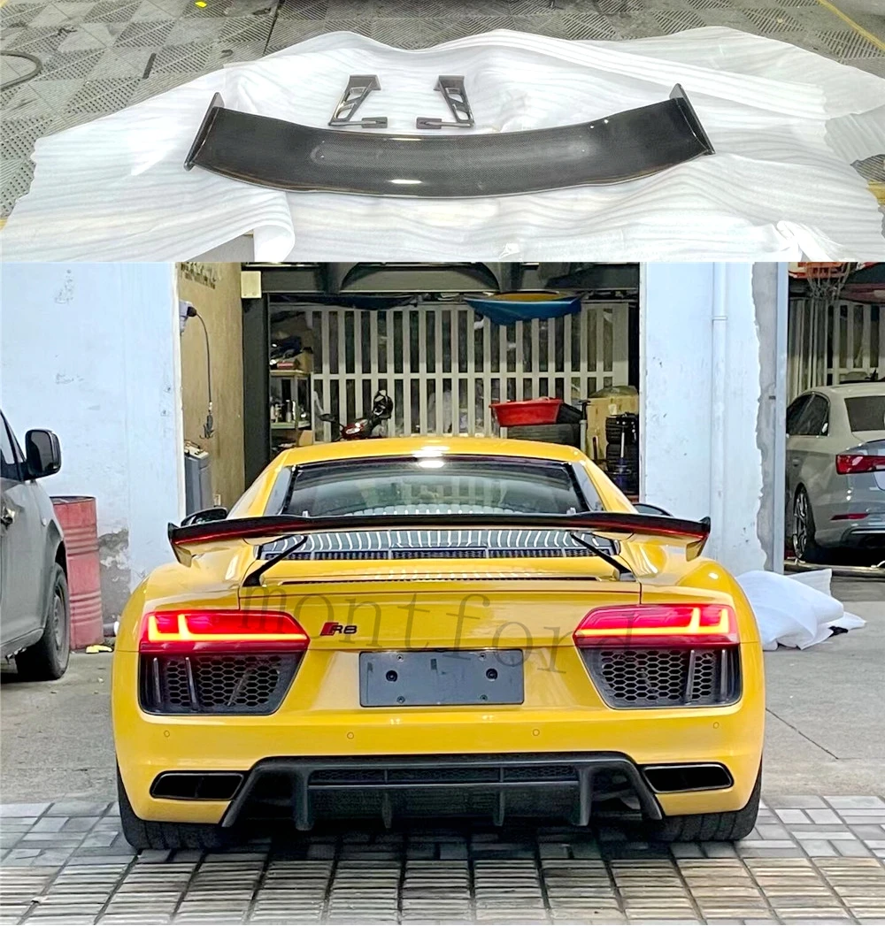 Автомобильная модель R8 GT из углеродного волокна для Audi Wing 2007 2010 2014 20017 2018 2019 2020 + |