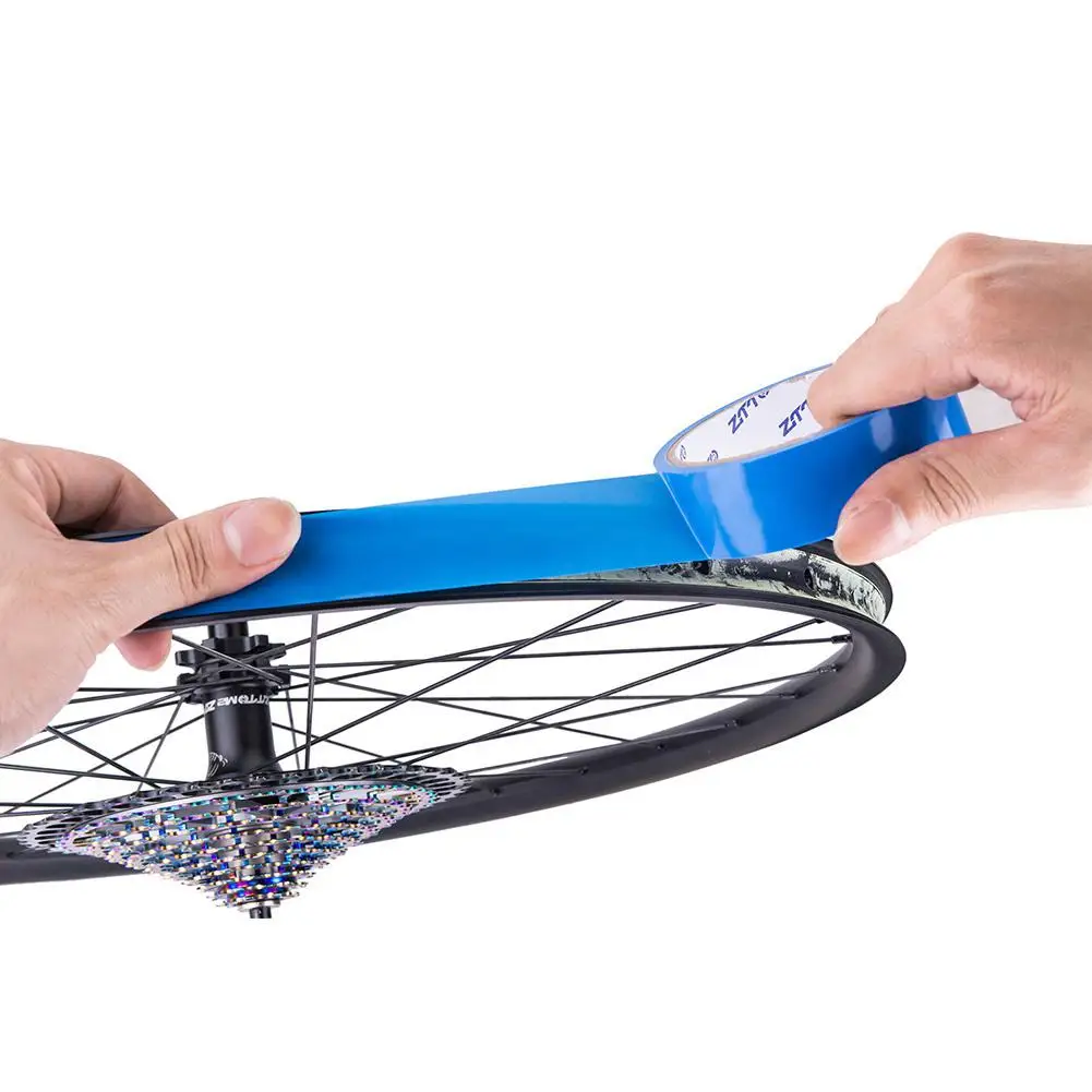 Bicycle Tubeless Rim Tape Tensilized Strapping Synthetic Rubber Adhesive Tyre Cushion Vacuum Tire Pad 16/18/21/23/25/27/29/31MM | Спорт и