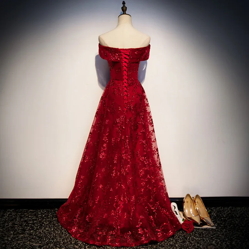 Mrs Win торжественное вечернее платье 2019 для выпускного вечера элегантное с вырезом