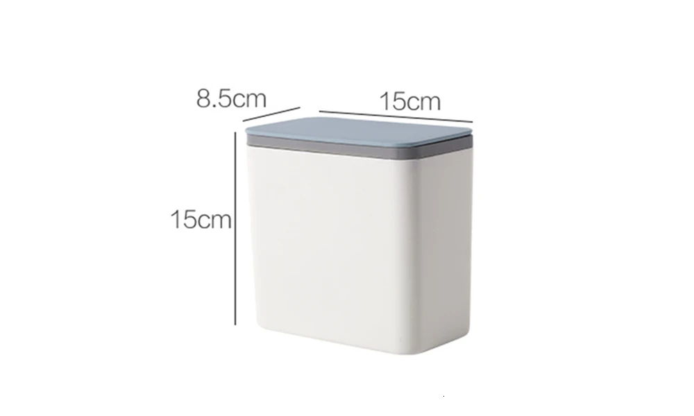 Home Waste Bin Small Trash can Mini Desktop ashcan litter Trash little Table Top Trash Box for desk Car trash bin With Lid