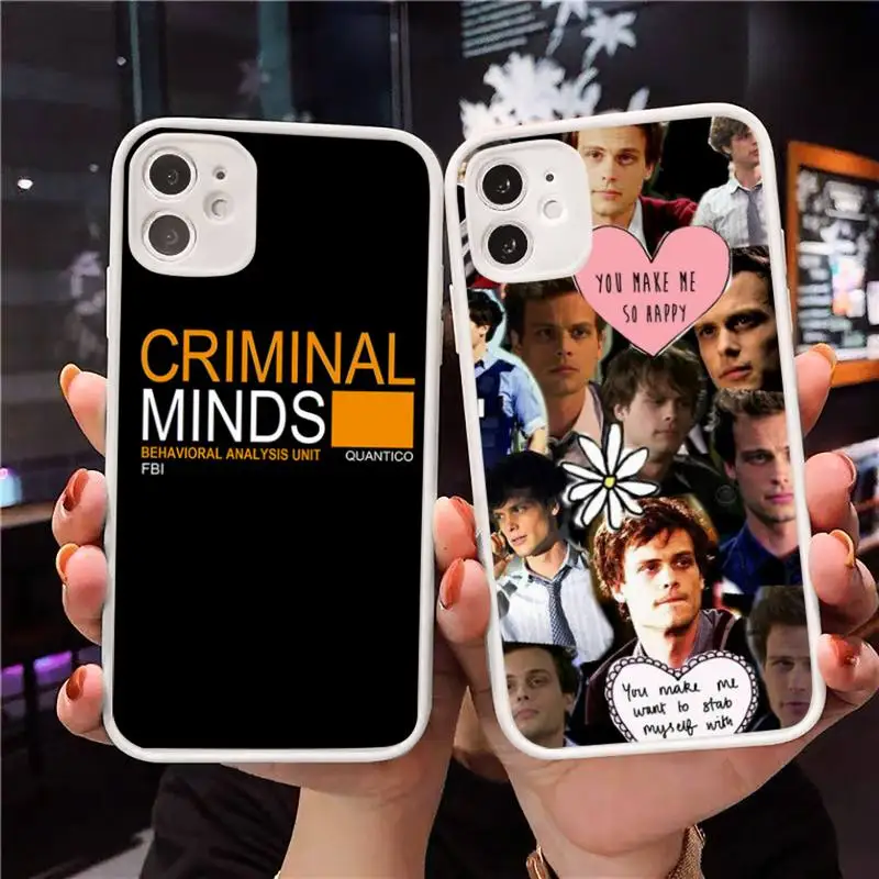 

Criminals Minds Phone Case Matte Transparent for iPhone 7 8 11 12 s mini pro X XS XR MAX Plus Clear mobile bag Funda Coque Cover