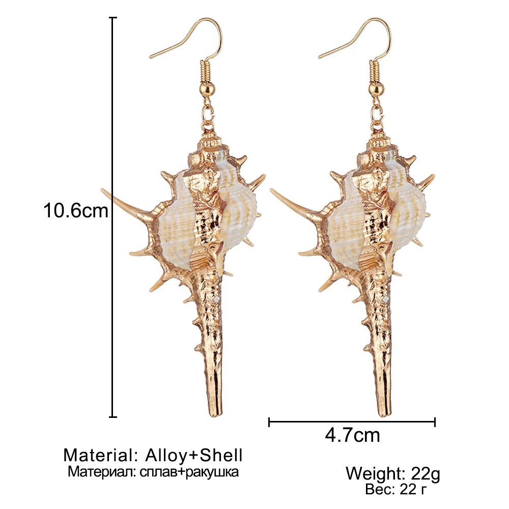 Женское Ожерелье в виде раковины FAMSHIN богемное ожерелье с натуральным раковиной