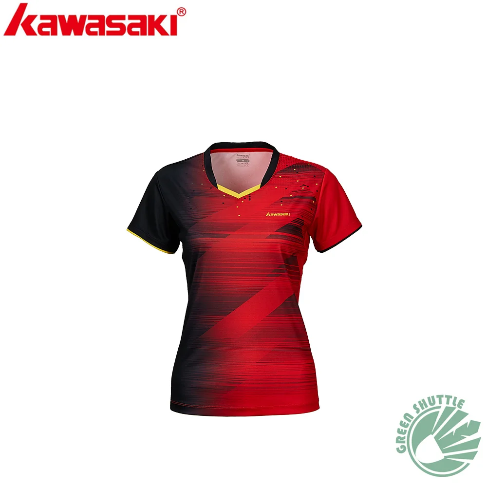 Новинка 2020! Профессиональная мужская и женская футболка для бадминтона Kawasaki с