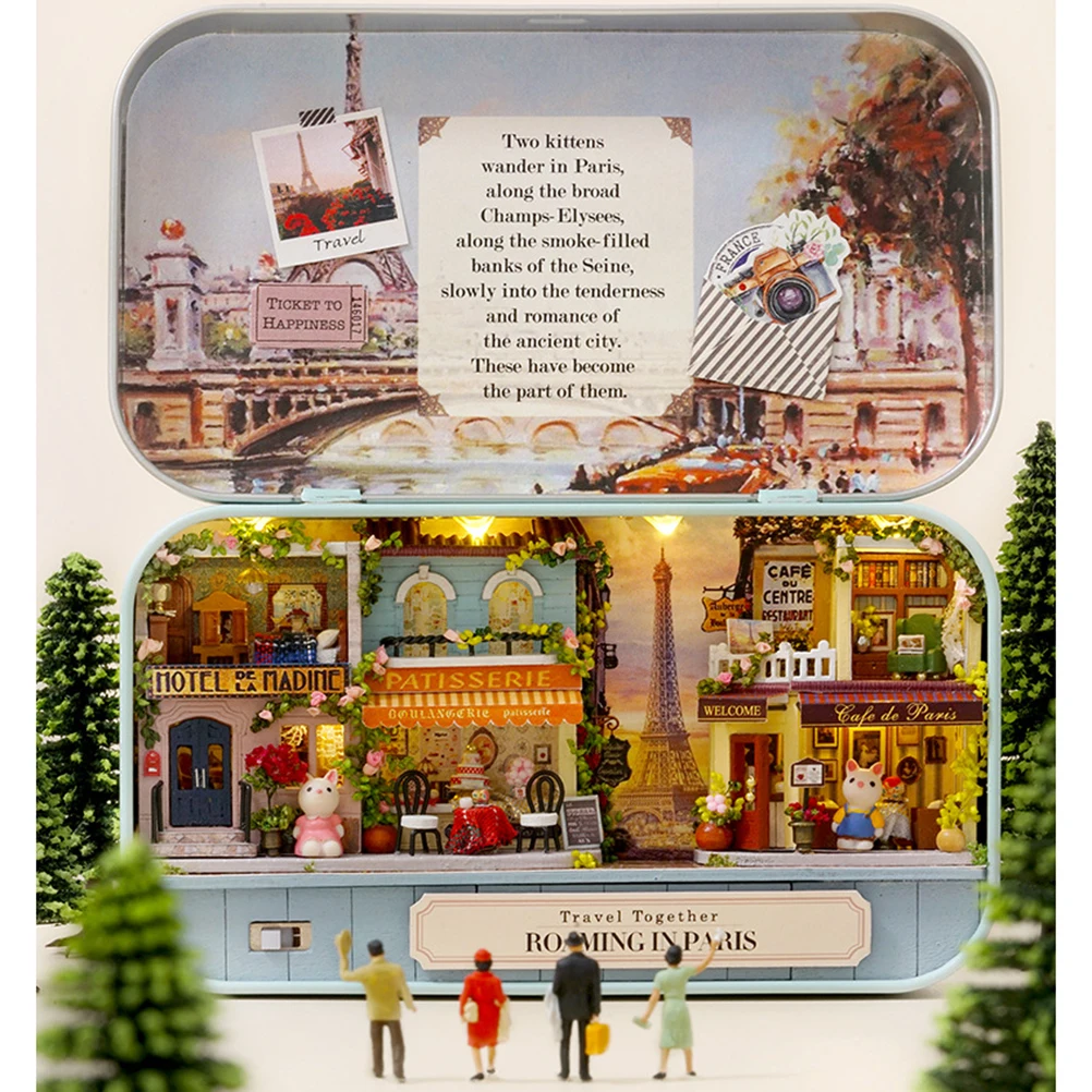 Кассетный кинотеатр модель сделай сам деревянный кукольный домик миниатюрный