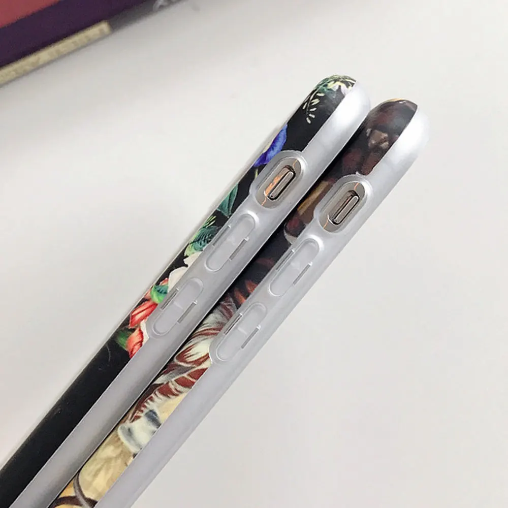 KISSCASE чехол на айфон 7 6 s 8 Роскошные винтажные цветочные чехлы для iPhone XS Max XR X 6S Plus