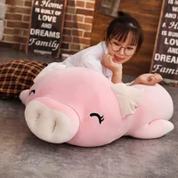 40 110cm squishy pig stuffed doll lying plush piggy toy animal soft plushie hand warmer pillow blanket kids baby comforting gift