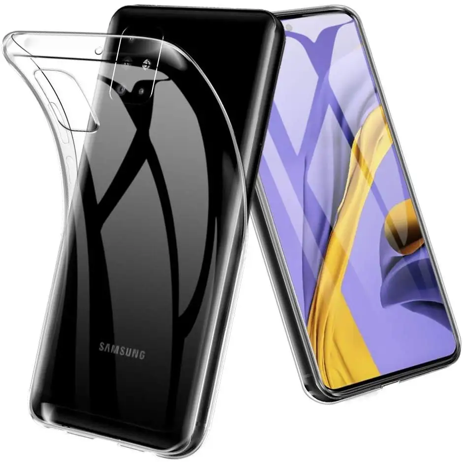 Для Galaxy A51Case Мягкая силиконовая задняя крышка чехол для телефона Samsung A30S A50 A20 A40 A60