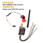 FPV мини видеокамера 1000TVL 1000 TVL ЛИНИЯ 2,8 мм объективTS5828 микро 5,8G 600 мВт 48CH и передатчик камера база для радиоуправляемого дрона