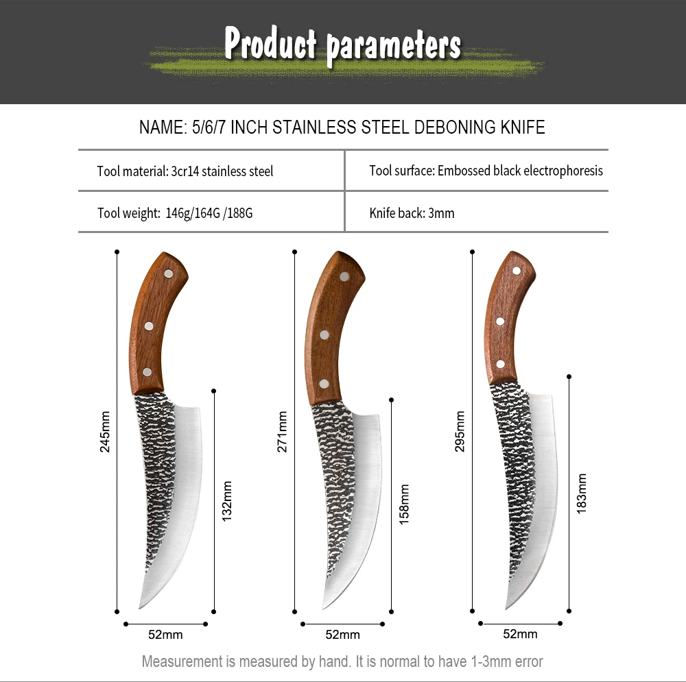 Sowoll 5 'ƌ'' 7 ''кухонный кованый нож шеф повара ручной работы