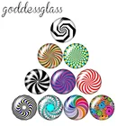 10 шт., круглые рюмки для фотокабошона, 12161825 мм