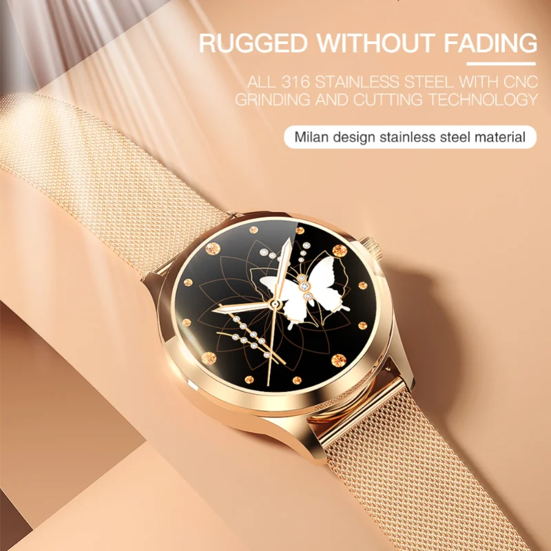 

Fashion Smart Watch For Women Waterproof Fitness Tracker Whatsapp Message Reminder Smartwatch Connect For Xiaomi Android IOS