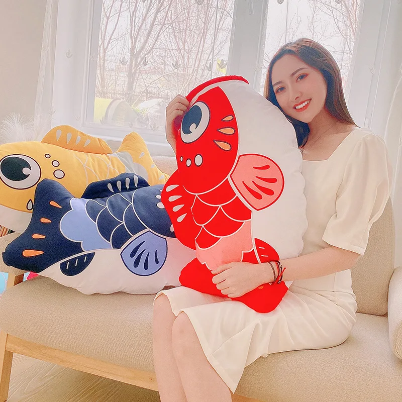 

Japanese Style Fish Pillow Super Soft Animals Toys Plush Fish Pig Flower Mountain Pillow Sofa Cushion For Kids Birthday Gifts