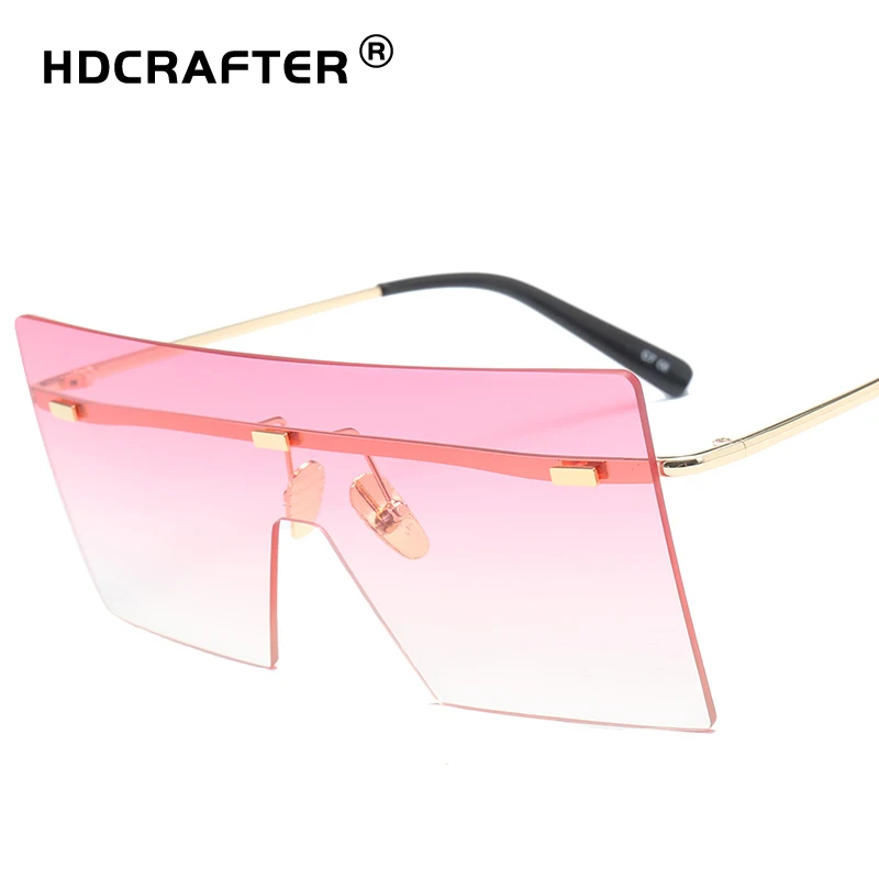 Большие Квадратные Солнцезащитные очки для женщин 2019 Роскошные брендовые модные