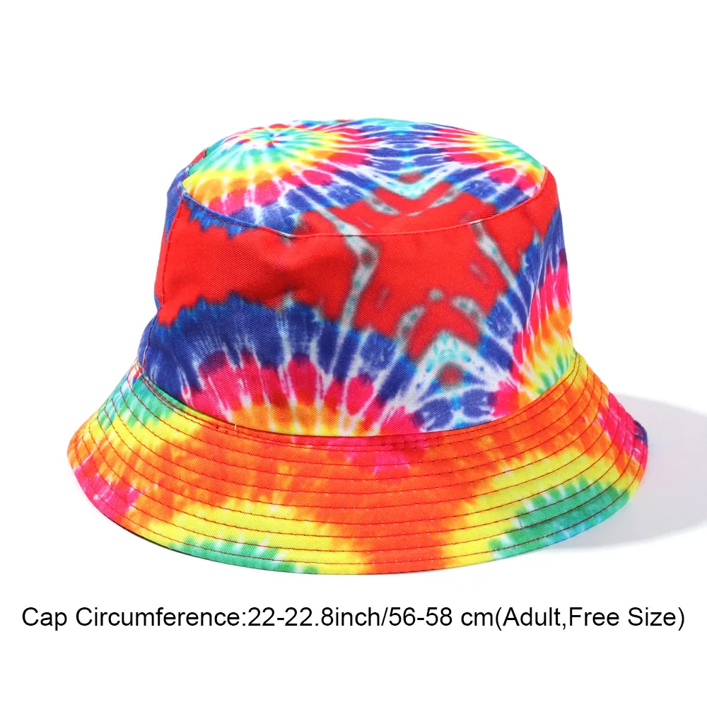 

Fashion Double-Sided Gradient Bucket Hat for Men Women Hip hop Foldable Fisherman Cap Summer Sunscreen Cotton Couple Flat Hat