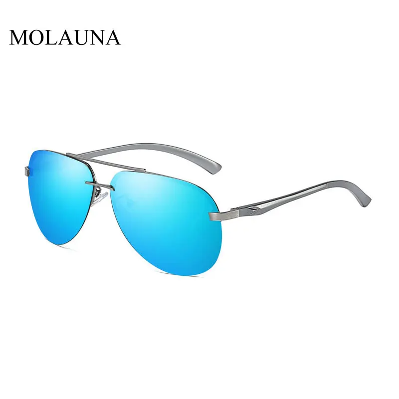 Мужские Винтажные алюминиевые поляризационные солнцезащитные очки