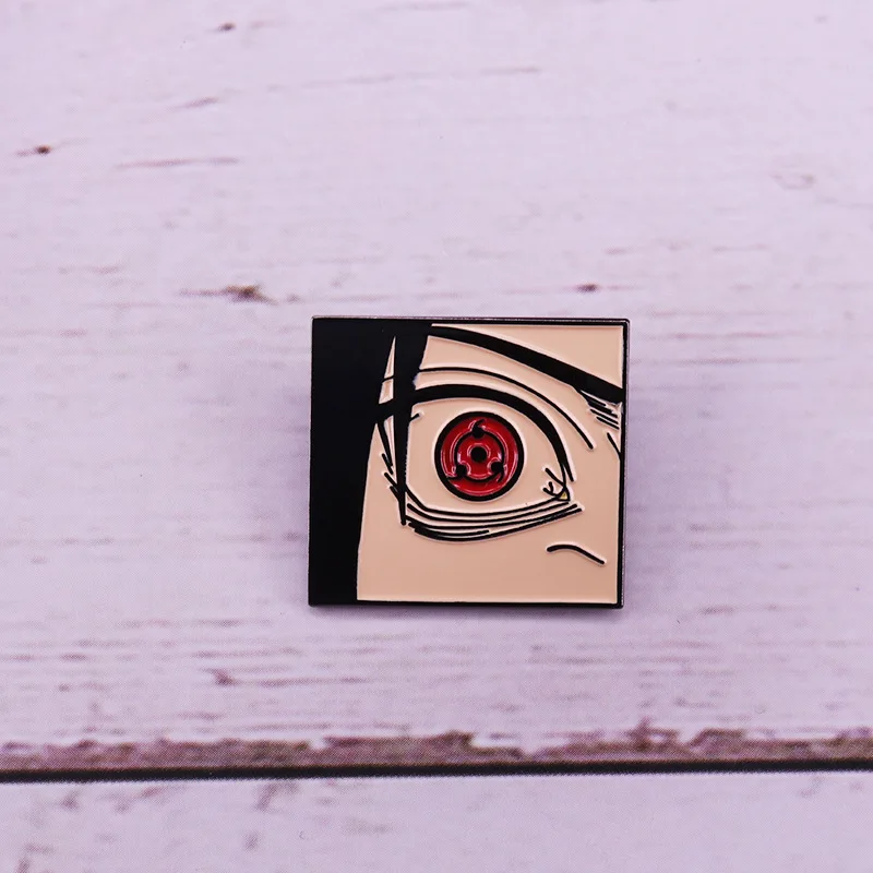 Аниме Sasuke Kakashi косплей мультфильм эмаль булавки Шаринган фотоэлемент для сумки