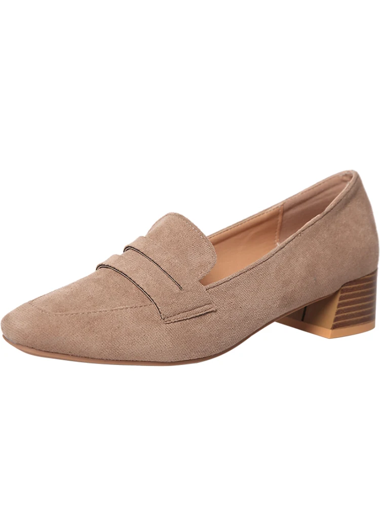 Женские туфли на толстом каблуке с квадратным носком 2020|Обувь без каблука| |