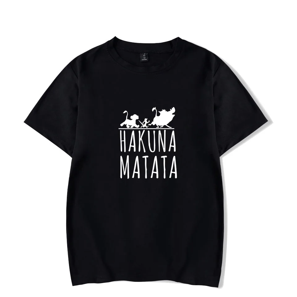 The Lion King Simba Hakuna Matata T Shirt Men Women Short Sleeve Tshirt T-shirt Spring Summer Tracksuit Tops Brand Clothes