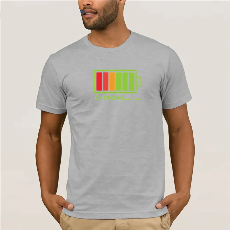 2020 hombres sonido activado светодиодный camiseta luz arriba abajo parpadeante camisetas para Rock Disco fiesta|Мужские