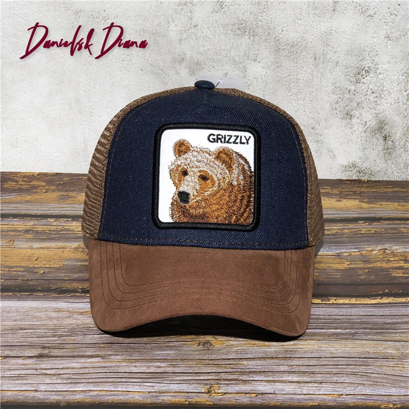 

Antelope GOAT Baseball Cap Animal Embroidery Anime Cute Embroidery Summer Mesh Outdoor Sunshade hats Hip Hop Trucker Daddy Hat