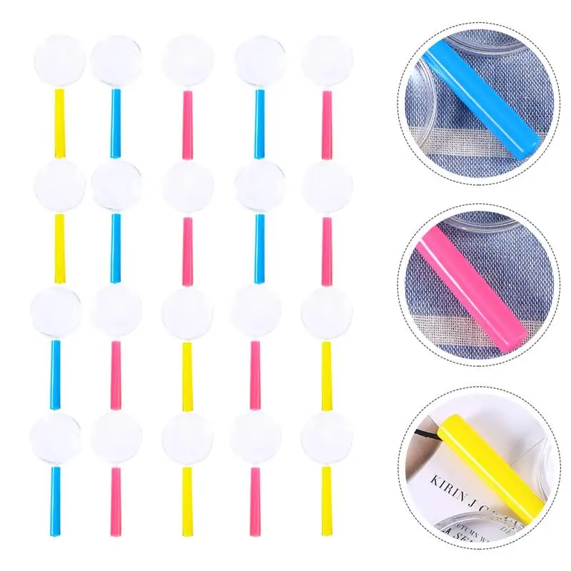 

20pcs Plastic Magnifying Glasses Magnification Glasses Handheld 3X Magnifier