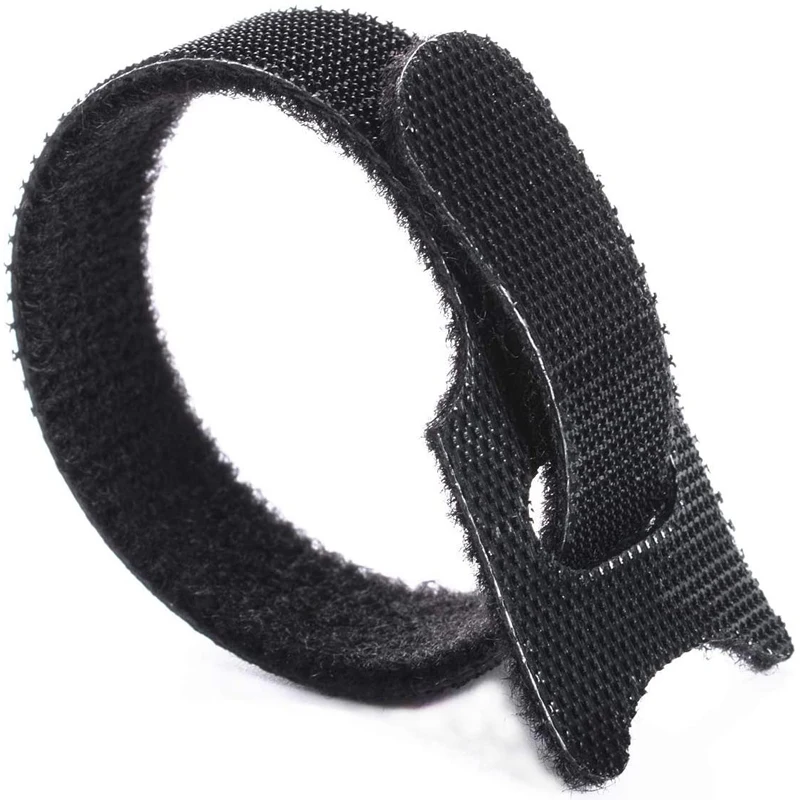 

Black Adjustable Reusable Cable Straps Hook and Loop Cable Straps Cable Ties Loop Long Cable Straps For PC Computer Electronics