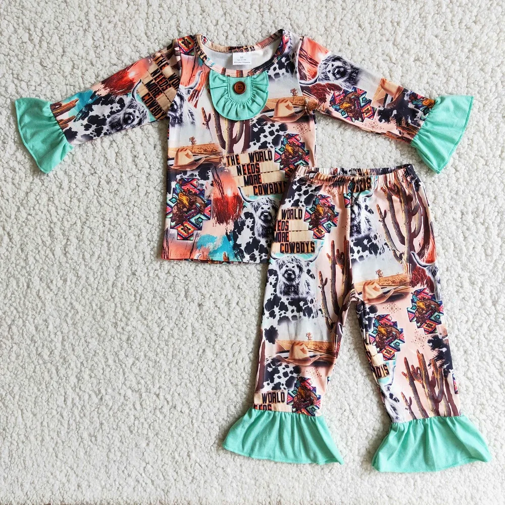 Оптовая продажа детская эксклюзивная Одежда для девочек комплект одежды сна