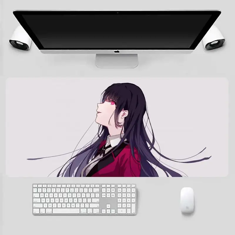 

Crazy Excitement anime Kakegurui Runa gamer play mats Mousepad Desk Table Protect Game Office Work X XL Non-slip Laptop Cushion