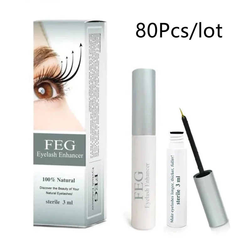 

80Pcs/Lot FEG Eyelash Growth Enhancer Natural Medicine Treatments Lash Eye Lashes Serum Mascara Eyelash Serum Lengthening Growth