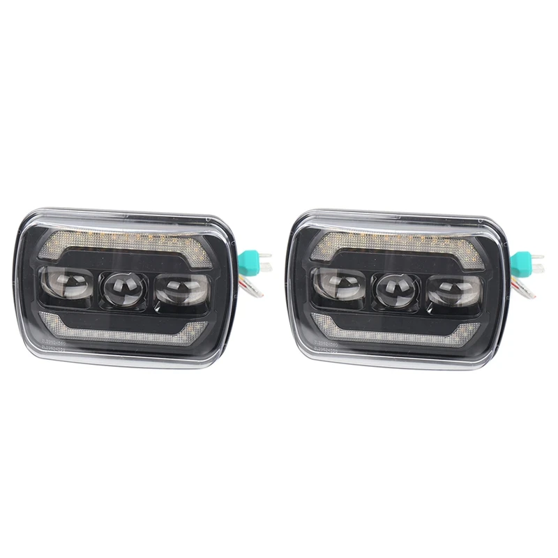 

7 Inch Daytime Running Lights Square Car LED Day Light 20W 6500K Car Light with Steering Applies 5x7 Inch Car Light