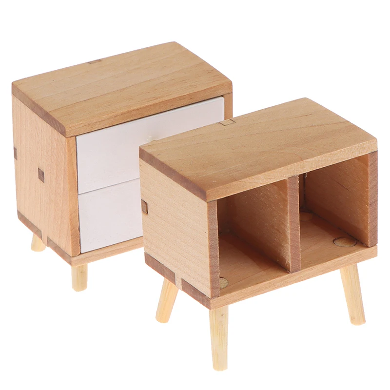 

Миниатюрный деревянный шкаф-витрина для кукольного домика, модель для украшения кукольного дома