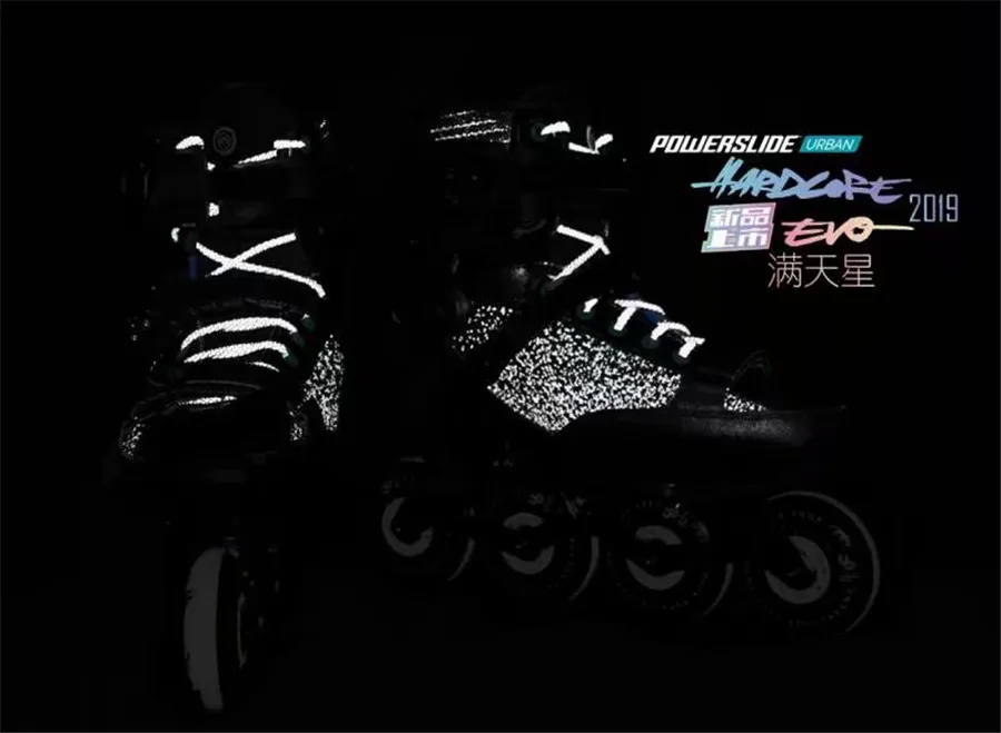 Оригинальные Powerslide EVO Hardcore городские роликовые коньки из углеродного волокна, уличные роликовые коньки для взрослых, обувь для катания на коньках