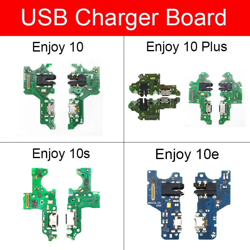 Гибкий кабель для зарядки usb-разъема для Huawei Enjoy 10 10 Plus 10 plus 10s USB зарядное устройство для док-станции Замена платы
