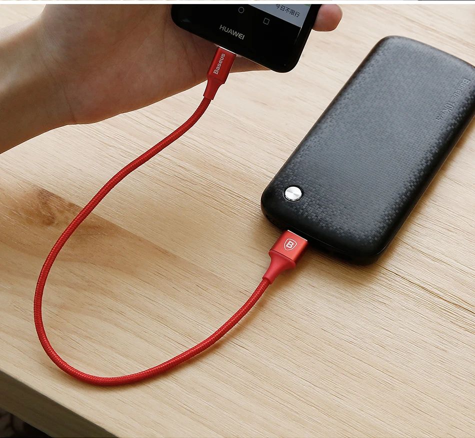 Baseus usb type-C кабель USB C для samsung S9 S10 светодиодный кабель освещения type C для huawei P30 Lite Pro USB-C кабели для мобильных телефонов