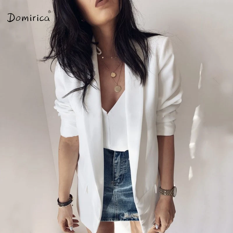 

Осенние блейзеры 3XL, корейская мода, куртка, женский пиджак, повседневное женское пальто, белая куртка, офисный элегантный блейзер для женщи...