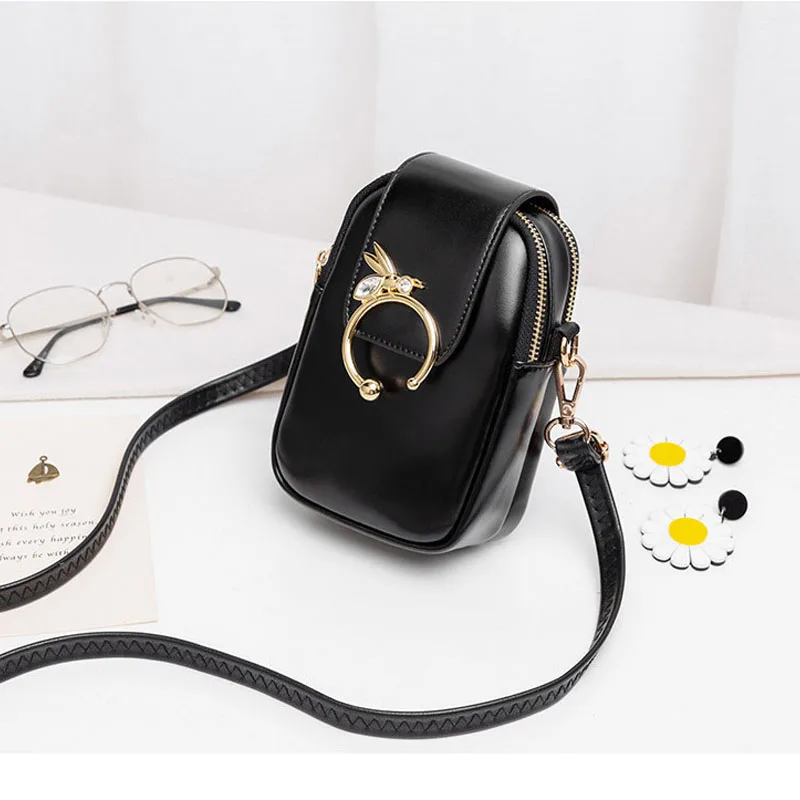 Маленькая сумка на плечо для сотового телефона многофункциональная женщин с