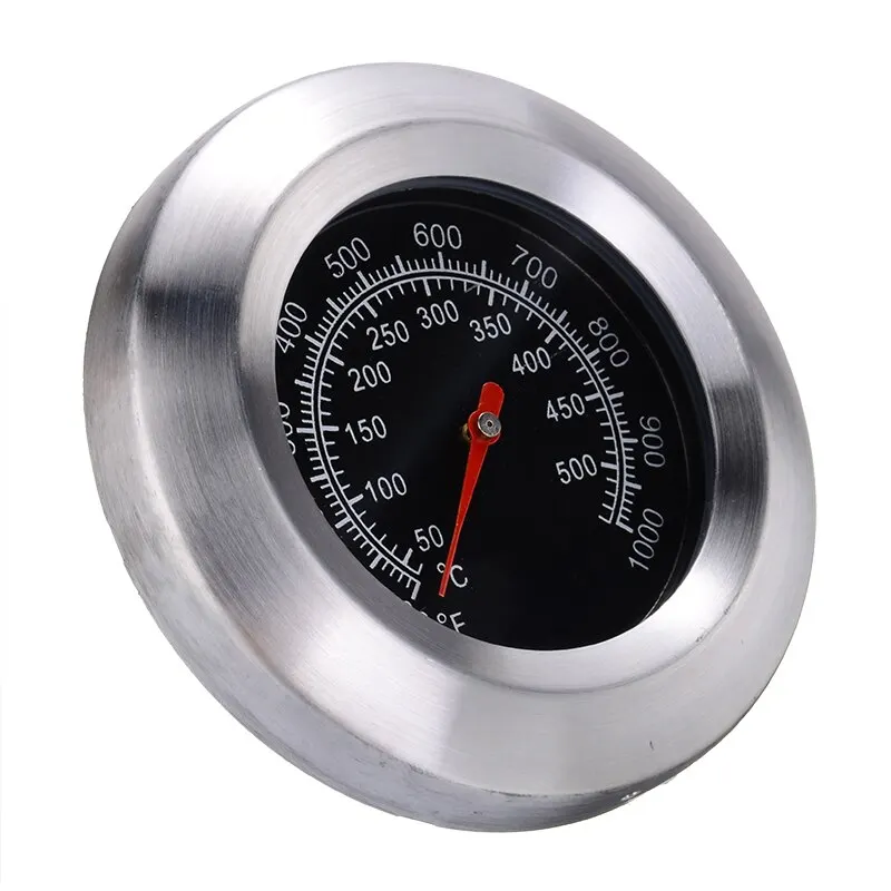 

1Pcs BBQ Barbecue Stainless Steel Thermometer Temperature 50-500 Degree Gauge BBQ Smoker Grill For Kitchen Tool Accessories