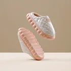 2021 зимние женские тапочки для мужчин осень Eva Мягкая подошва Нескользящая теплая хлопковая обувь для дома Для Женщин Зимняя обувь #137