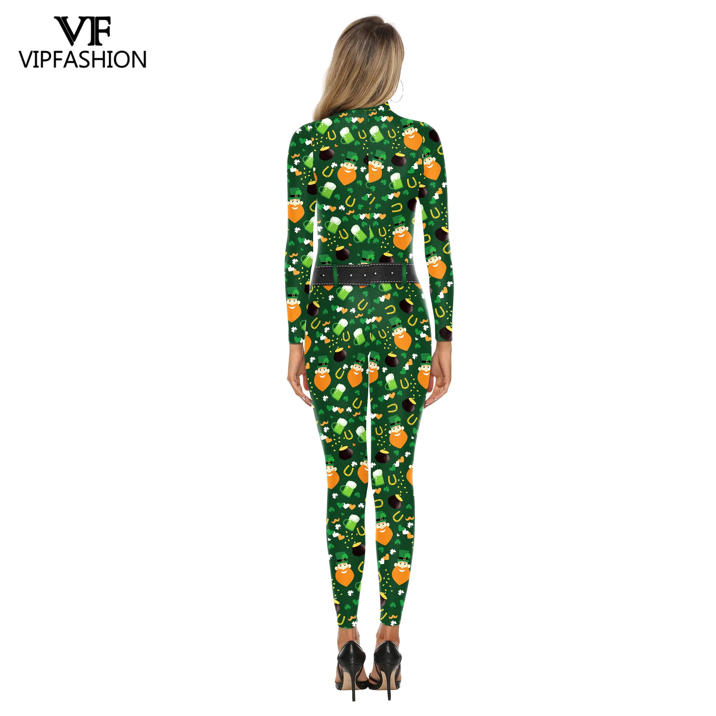 VIP модные клевера символа Дня Святого Патрика джемпер с принтом в виде галстука