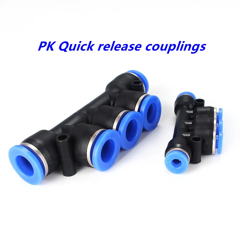 

1pcs PK pneumatic plastic 5-way coupling quick connector water hose coupling pneumatic quick push 4mm 6mm 8mm 10mm 12mm quick