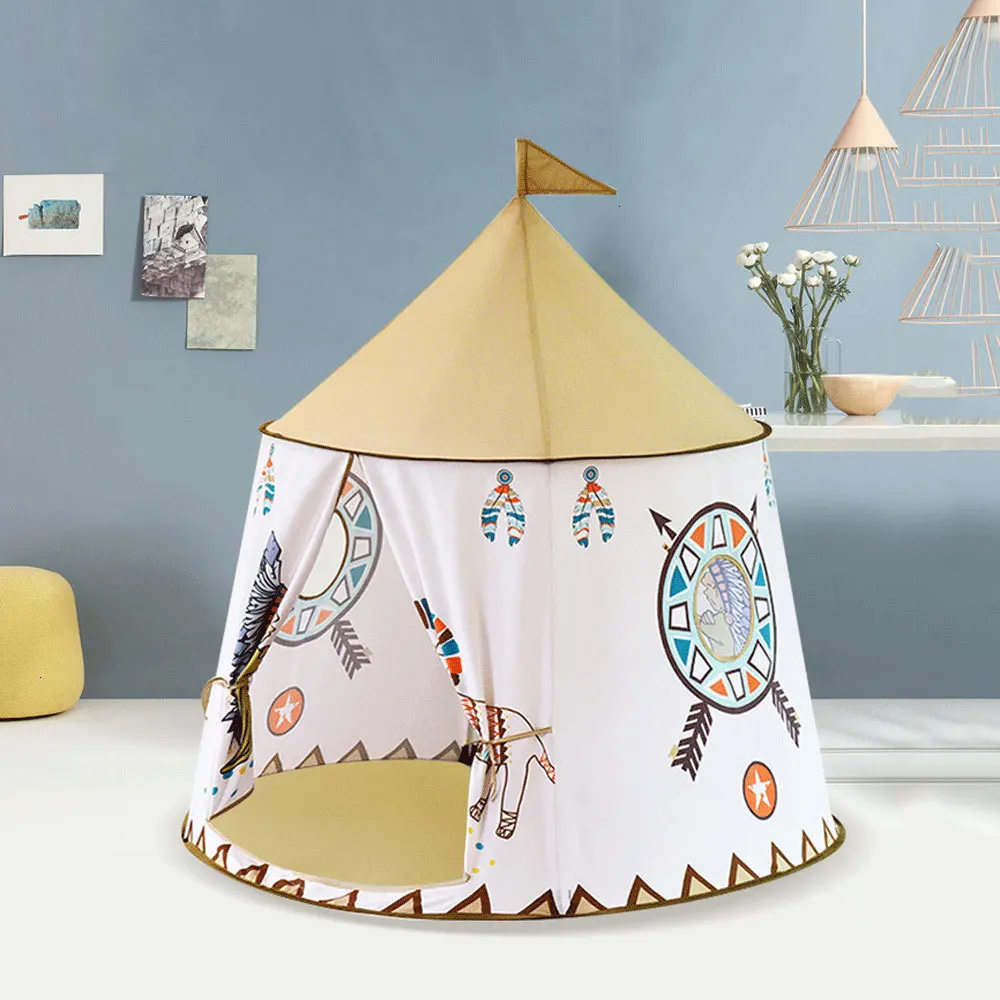 Детская складная палатка Tipi для детей Детский игровой домик вигвам Замок