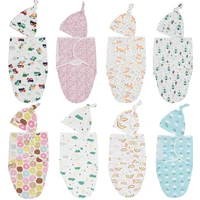 baby swaddle blanketcap cotton cocoon swaddle for infant baby warp muslin diapers baby sleeping bag envelope sleep sack bedding
