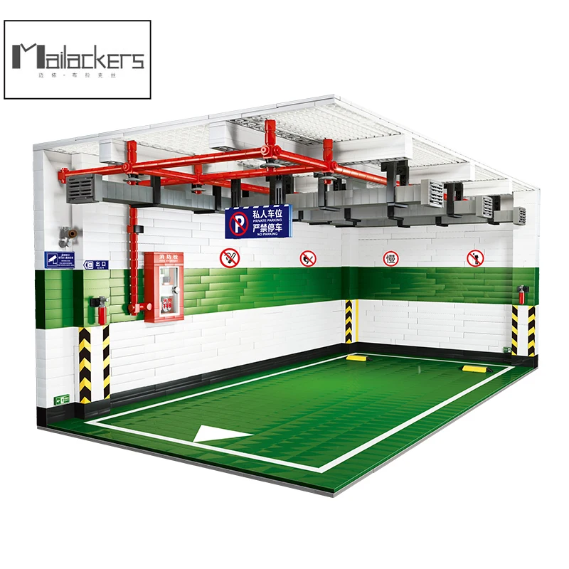 

Здания города Mailackers, подземные парковочные места 1:8, архитектура парковки автомобиля, строительные блоки для дома, детские игрушки