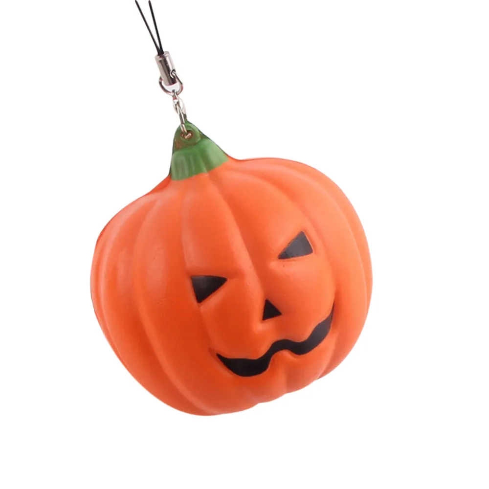 

Squeeze Soft Halloween Soft Pumpkin Cartoon Squishy Slow Rising Squeeze Toy Phone Straps Funny Slow Rebound Decompression Toys